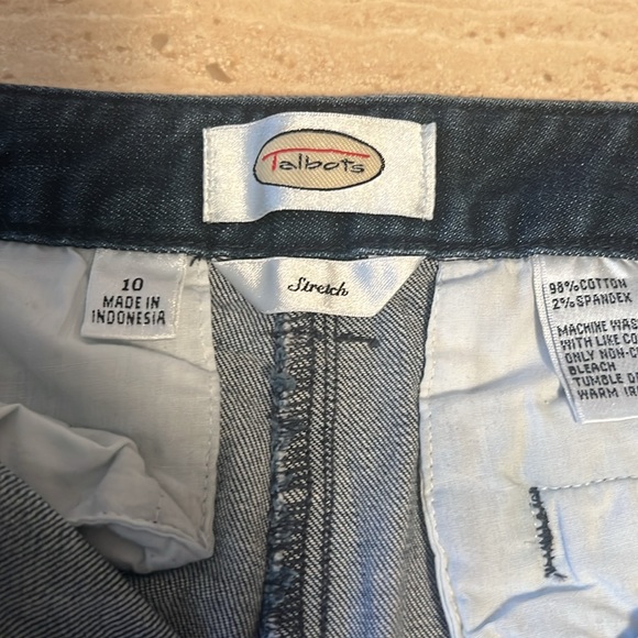 Talbots Stretch Jeans Size 10 25 inch inseam - Picture 6 of 9